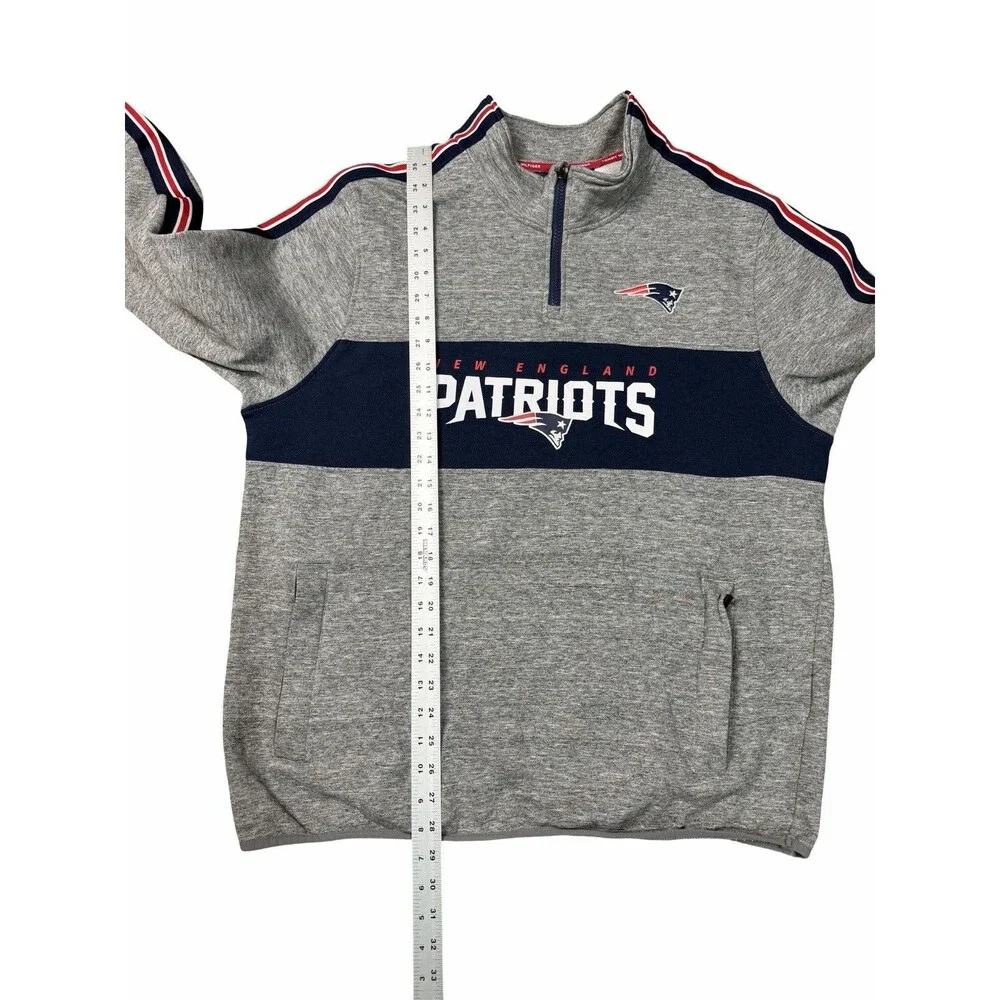 New England Patriots Tommy Hilfiger Men's Quarter Zip XL NFL Rare Zip pockets - Picture 8 of 10